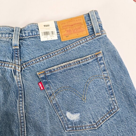 NWT Levi's Premium 501 High Rise Straight Jeans Size 29 Button Fly - Picture 5 of 7